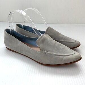 Aldo Light Blue Suede Leather Flats Loafers Womens 9